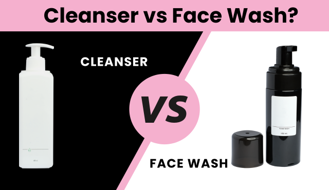 cleanser vs face wash